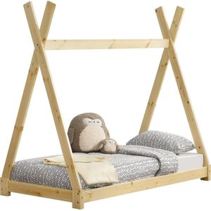 Juniorbed - Tipi met bedbodem 80x160cm - naturel