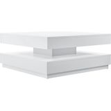 Couchtisch Florenz - 76x76x38cm - Weiß