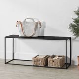 [en.casa] Consoletafel 50x115x32 cm zwart mat