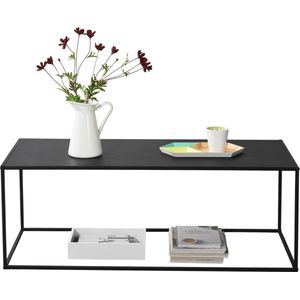 [en.casa] Consoletafel 40x110x50 cm zwart mat