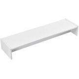 Monitorständer Flensberg 100x27x15 cm Monitorregal Weiß