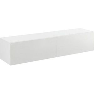 en.casa - Evaton - Wandkast - Wit - Spaanplaat - Inclusief Montagemateriaal