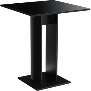 Design eettafel Lindesnes vierkant 65x65x78 zwart hoogglans