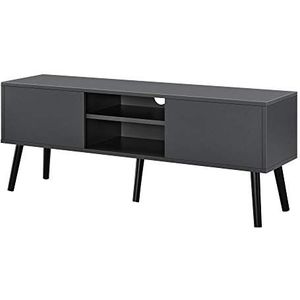 TV meubel Eskilstuna tv kast 120x29,5x46,5 cm donkergrijs