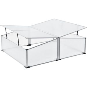 Tuinkas kweekkas mini 100x120x30-40 cm polycarbonaat