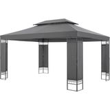 Paviljoen Lanciano Partytent 4x3x2,65 cm Donkergrijs