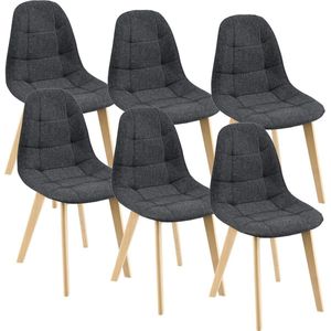 Esszimmerstuhl Kopparberg 6er-Set Schwarz