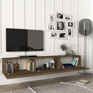 Tv-meubel Vihti zwevend 180x31x29,5 cm walnootkleurig
