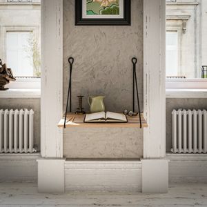 [en.casa] Klaptafel Andøy bureau wandmontage 70x54x50 cm met metalen frame wandconsole zwart en houtkleurig