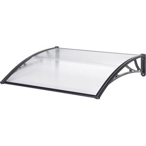 Mellerud - Deurluifel - Transparant en Zwart - Afdak 120x80 cm