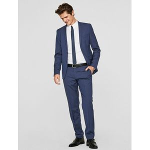 s.Oliver - BLACK LABEL 02899544423 - Kostuumjas - Blauw met Stippen - Heren - Slim Fit