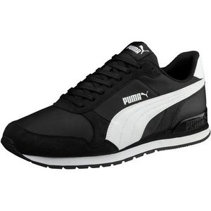 PUMA Unisex ST Runner v2 NL Sneakers, Puma Black-Puma White, 45 EU