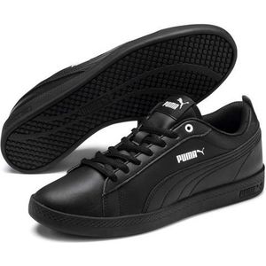 PUMA - Smash Wns V2 - Sneaker - Puma Black - Bovenmateriaal van Zacht Leer
