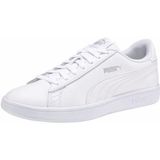 PUMA Unisex Puma Smash v2 L Sneakers, Puma White-Puma White, 43 EU