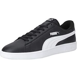 PUMA Unisex Puma Smash v2 L Sneakers, Puma Black-Puma White, 44 EU