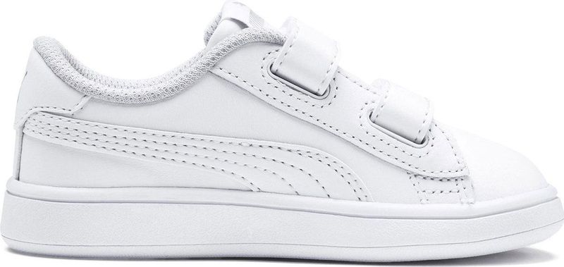 PUMA Smash V2 L V Ps Sneakers voor kinderen, uniseks, Wit Puma White Puma White, 30 EU