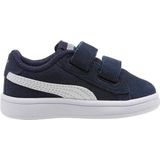 PUMA Smash v2 SD V Inf Kinderen Sneakers - Peacoat-Puma White - Maat 25