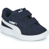 PUMA Baby Smash V2 Sd V Inf sneakers, uniseks, blauw, Peacoat White, 24 EU
