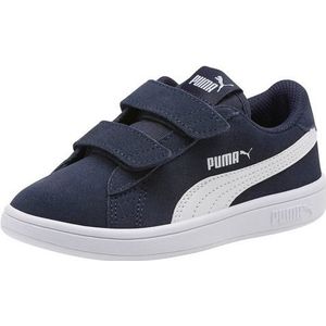 PUMA uniseks-kind Sneaker Smash V2 Sd V Ps, Blauw Peacoat Puma White, 32 EU