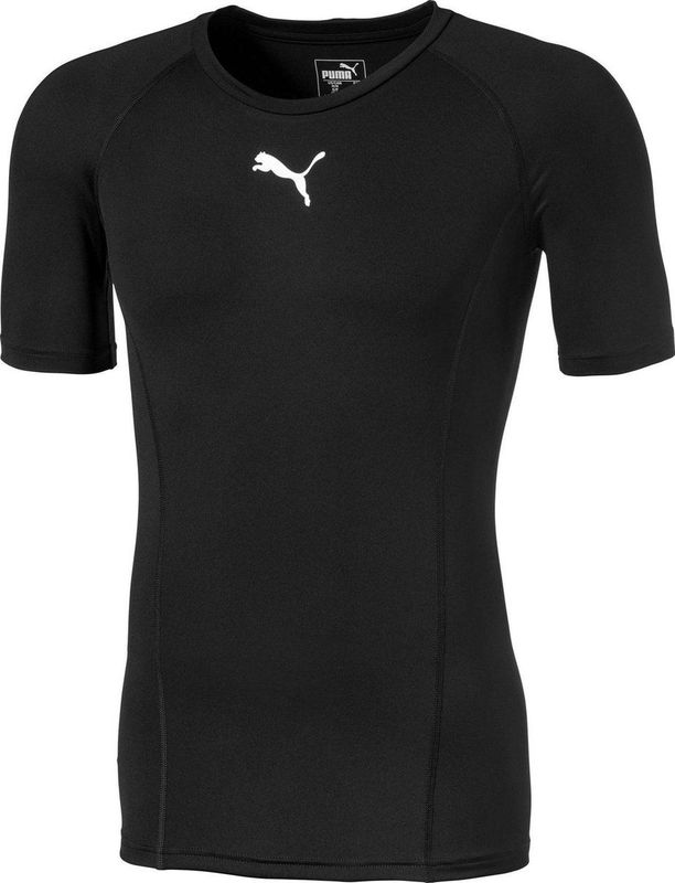 PUMA - Compressie T-shirt - Lichtgewicht - Zwart - Polyester en Spandex