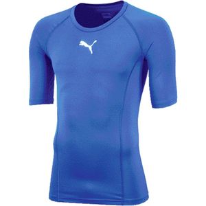 Puma - Liga Baselayer Shirt - Royal - Heren - Slim Fit - Korte Mouwen