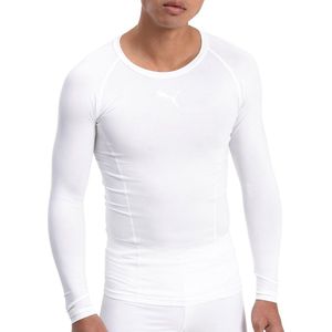 PUMA heren Performance T-shirt Liga Baselayer Tee Ls, puma wit, L