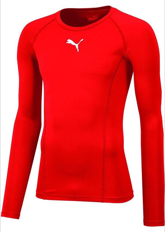 Puma Liga Baselayer Shirt Lange Mouw Heren - Rood