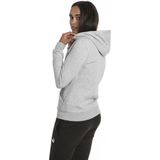 PUMA ESS Logo Hoody FL Trui Dames - Light Gray Heather