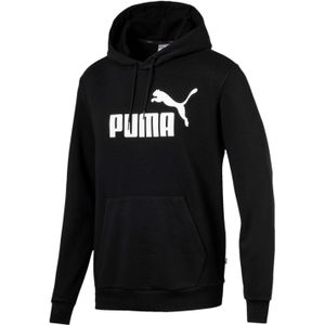 PUMA - ESS Hoody TR Big Logo - Sweatshirt - Zwart - Katoen
