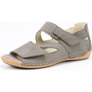 Waldlaufer - Heliett 342025 - Sandaal - Taupe - Nubuk - Klittenbandsluiting