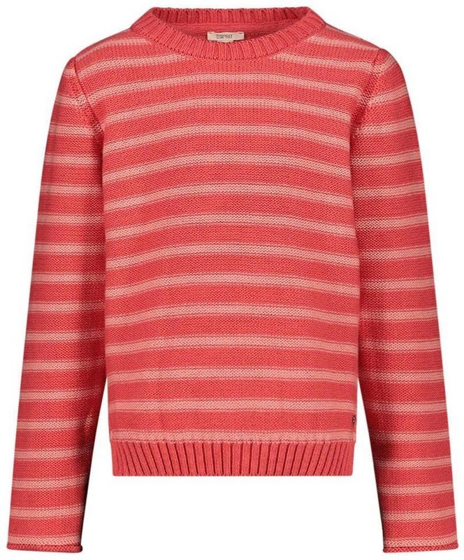 ESPRIT Gestreepte Trui Rood