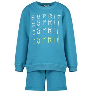Esprit - Kledingset - Blauw - Sweater T-shirt Korte Broek - Katoen