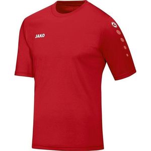 JAKO - Jerseyteam (Korte Mouw), Uniseks-Volwassene, Sportrood, L