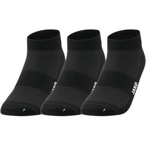 Jako - Invisibles - Sokken - 3-pack - Zwart - Ademend Materiaal