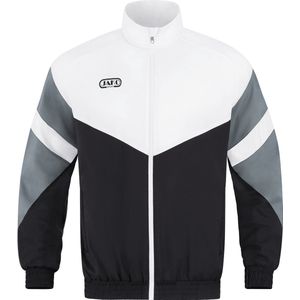 Jako Retro Vrijetijdsvest Heren - Zwart / Wit / Steengrijs | Maat: 3XL