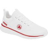 JAKO Uniseks Team Mesh sneakers, wit/rood, 43 EU, wit, rood, 43 EU
