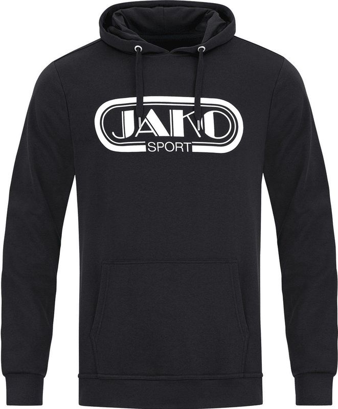 Jako Retro Sweater Met Kap Heren - Zwart