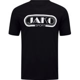 Jako - Retro T-Shirt - Zwart - 100% Biokatoen