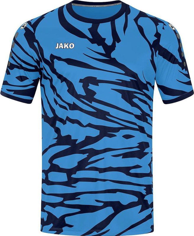 JAKO Shirt Animal Korte Mouwen Blauw-Marine-Wit