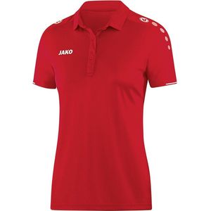 Jako Polo Classico Dames Rood-Wit