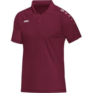 Jako Polo Classico Kind Bordeaux-Wit0