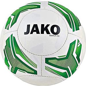 JAKO Meisjes Match 2.0 Lightball, wit/neongroen/groen, 4 (290 g)