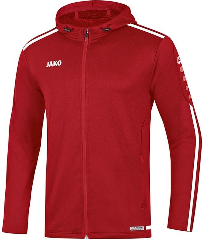 Jako - Striker 2.0 - Jas - Chili Rood - 100% Polyester, Capuchon, Keep Dry Technologie