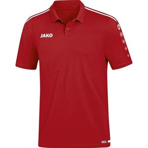 JAKO Heren Polo Striker 2.0 Polos, Chili rood/wit, 3XL