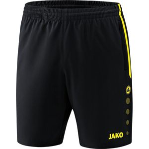 JAKO - Shortscompetitie 2.0, Uniseks-Volwassene, Zwart/Neongeel, 4XL