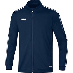 Jako Polyesterjas Striker 2.0 Kind Marine Blauw-Wit Maat 116