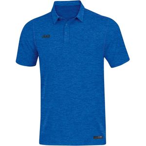 Jako Polo Premium Basics Royal Blauw Gemeleerd