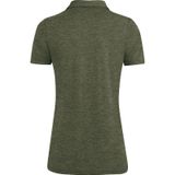 Jako Polo Premium Basics Dames Kaki Gemeleerd