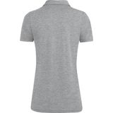 Jako Polo Premium Basics Dames Grijs Gemeleerd