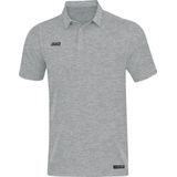 Jako Polo Premium Basics Dames Grijs Gemeleerd